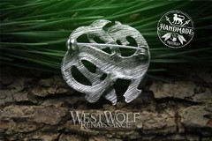 Viking Sea-Dragon Brooch or Pin — Norse/Knot/Beast/Silver/Celtic/Seahorse/Badge