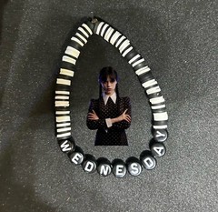 Wednesday Addams (Addams Family) Heishi Bracelet