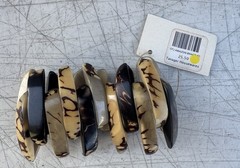 Organic Tagua Nut, Acai Seeds Bracelet Taupe Black Handmade Ecuador Jewelry