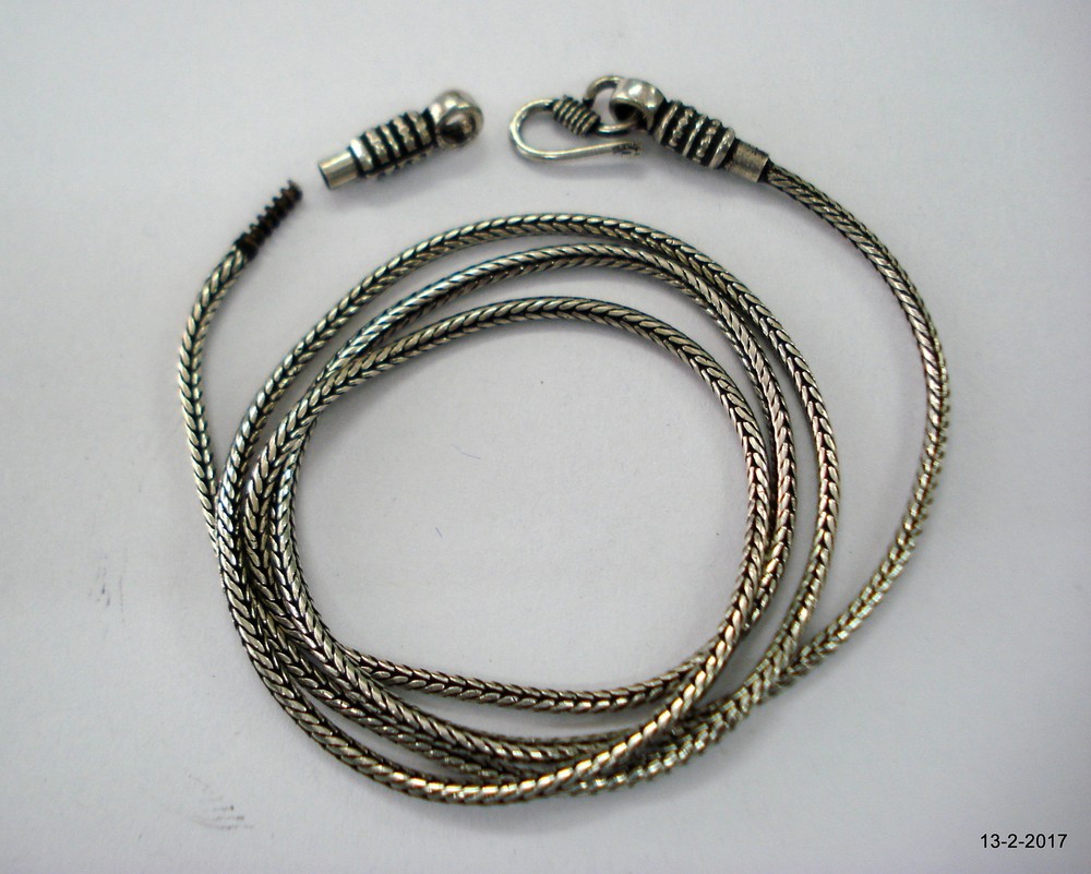 24 in.traditional design sterling silver chain necklace handmade chain necklace