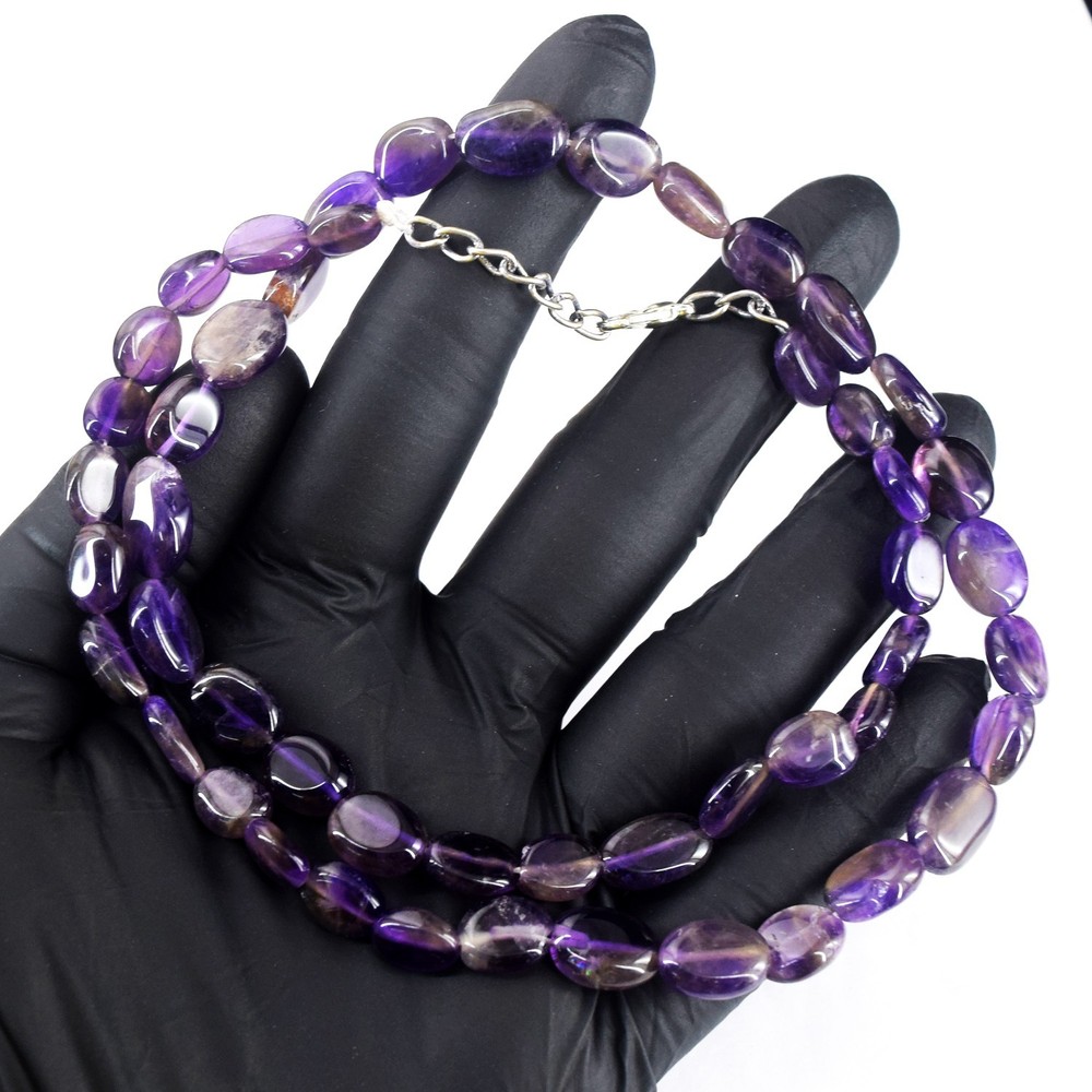 Exclusive Awesome Amethyst 150.00 Cts Best Beaded Jewelery Necklace RK 50 E806