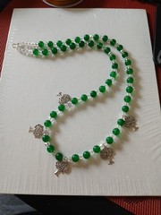 Handmade Glass And Metal Beaded 26″ New