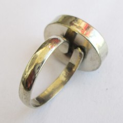 Tibetan Silver Coral Blue Lapis Natural Jewelry Original Adjustable Unisex Ring