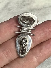 Artisan Meteorite and Sterling Pendant