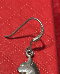 Vintage Sterling Silver .925 Handsome Cat Drop Earrings 1 3/4″ Long