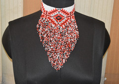 Handmade Seed Bead Necklace American Style Necklace Boho Beaded Necklace earring