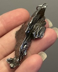 campo del cielo meteorite Huge 3-D Abstract Pendant