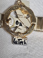 Rare HTF Signed LIZTECH Artisan Jewelry 2002 Celtic Cross Pin Tack Retired