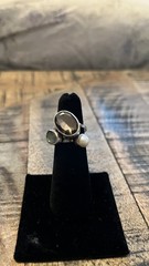 Vintage Sundance Catalog 925 Silver Stacking Rings Labradorite Topaz Pearl 6