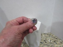 Ornate Mystic Topaz Solitaire 925 Sterling Silver Ring Size 7