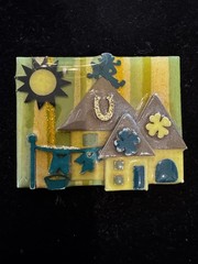 HOUSE PINS By LUCINDA St Patrick’s Day Leprechaun 4 Leaf Clover Horseshoe Lucky
