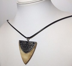 Horn Western Style Shaped Pendent Necklace Handmade