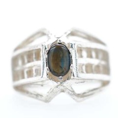 Multicolored Montana Sapphire Ring, .50ct