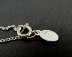 Avon Necklace Silver Brushed Teardrop Cubic Zirconia Sterling 925 Pendant Chain