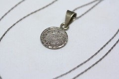 New Mexican Aztec Mayan Calendar Pendant 925 Sterling Silver 20″Unisex Necklace