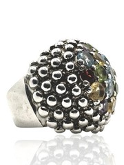 925 Silver Ring Modernist Size 59 18,8 mm Ø Tested Designer 13,88 g