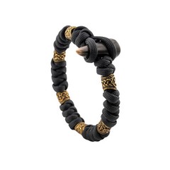 Norse Viking Hunter Paracord 550 Runes Knots Horn Custom Warrior Wrist Bracelet