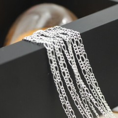 5pcs 16-30inch Silver Figaro Chain Necklaces Jewelry For Pendant Accessory
