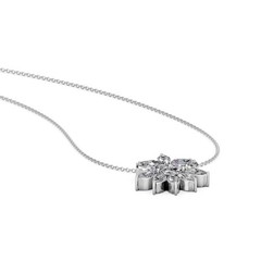 1.75 Ct Marquise Cut Diamond Pendant Necklace VS1 D-F White Gold 14k
