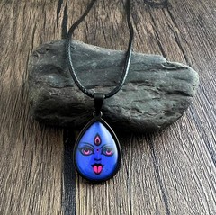 Handmade Kali Maa Pendant Necklace | Unisex Spiritual Protection Jewelry Gift