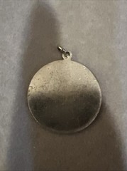 Sterling LOCKET PENDANT SILVER VINTAGE CHARM Costume Jewelry ￼ 1509