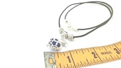 Genuine Beach Glass, Sea Glass Heart Cage Locket, Pendant Leather Necklace
