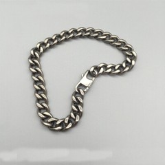 All Titanium Men/Women Bracelet Anti-Allergy Anti-Rust Chain Titanium Wristband