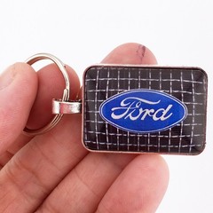 Ford Emblem Model A Radiator Grille Badge Logo 1″ x 1.25 in Diameter Keychain