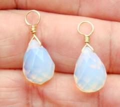Opalite INTERCHANGEABLE Earring Charms 14K Gold Filled or Solid Silver