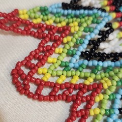 Seed Bead Beaded handmade Bib necklace