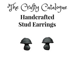 Simple Black Snail Shell Stud Pair Unisex/Men’s/Woman’s Earrings (3 Variations)