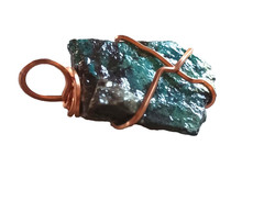 Chrysocolla & Copper Pendant Mohave County Kingman, AZ Rough Find!