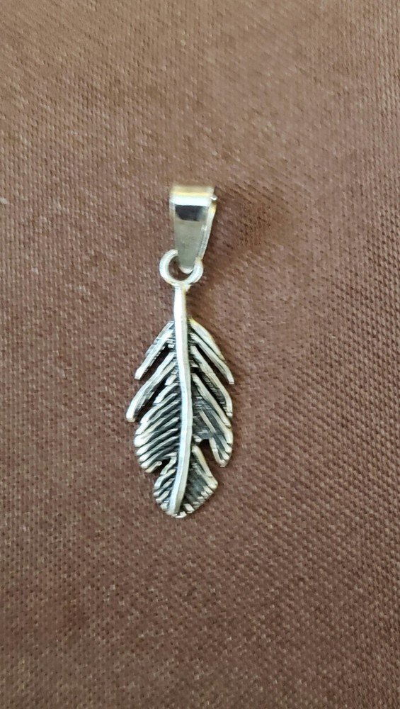 PENDANT/CHARM (LEAF, NATURE), Handcrafted, S.S .925, Silver, 1″
