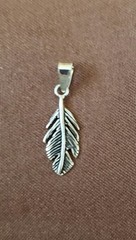 PENDANT/CHARM (LEAF, NATURE), Handcrafted, S.S .925, Silver, 1″