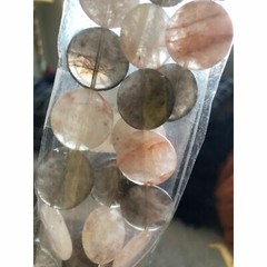 Smoky Quartz Crystal Quartz Bead Strand Brown White Pink 20mm Stones