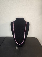 Mystic Pink Moonstone, Lepidolite and Copper Beaded Necklace