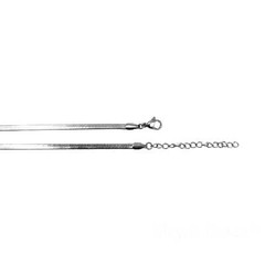 Maya’s Grace Silver Snake Chain Necklace – Sleek and Stylish