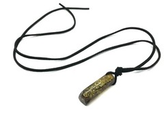 AMBER PENDANT Gift Barrel Cylinder Cord Unisex Baltic Unique Jewelry 5,9g 14380