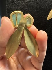 Chalcedony Gemstone Handmade Gold Plated Earrings Jewelry