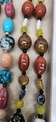 Gorgeous Huge Stone Beaded Artisan Necklace Lot Sterling Silver Turquoise Coral