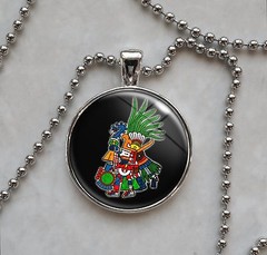 Choose an Aztec God Mexican Mexico Mesoamerican Culture Pendant Necklace