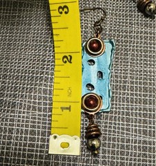 Handmade Metal Dangle Hook Earrings