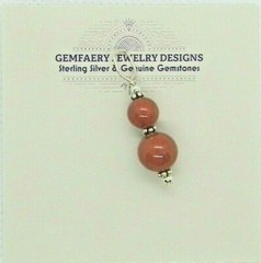 Sterling Silver Natural «NAME YOUR STONE’ Double Gemstone Pendant…Handmade USA