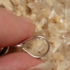 Artisan 925 Silver Orange Banded Agate Quartz Round 2.5 Inch Pendant