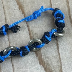 Handmade Beaded Bracelets Lot Of 3 Woven Knots Dolphin Beads