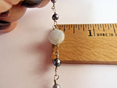 Vintage Beautiful Handcrafted Multicolor Gemstone Sterling Silver Necklace