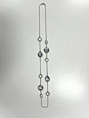 IPPOLITA ROCK CANDY 925 SILVER 10 STATION CRYSTAL / MOP / PURPLE 40” NECKLACE