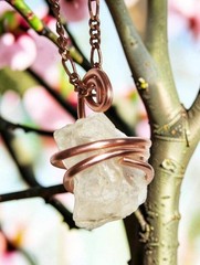 Real Crystals Handmade Petalite Angelic Pendant / Metaphysical Spiritual Raw #85