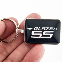 Chevrolet Blazer SS Chrome Emblem Fender 1″ x 1.25″ in Diameter Keychain