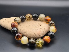 22,7 grams Genuine Natural Baltic Amber Bracelet Multicolor